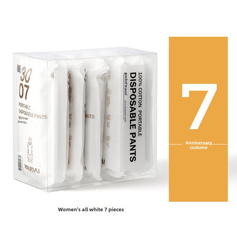 Generic Cotton Disposable Underwear 7-Pack for Women Jie Xika-Lady 
