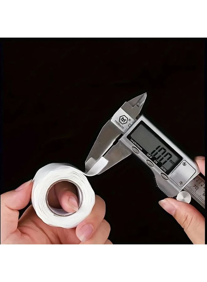 White Self Adhesive Waterproof Pipe Tape For Leak Repair High Elasticity Indoor Outdoor - Image 4