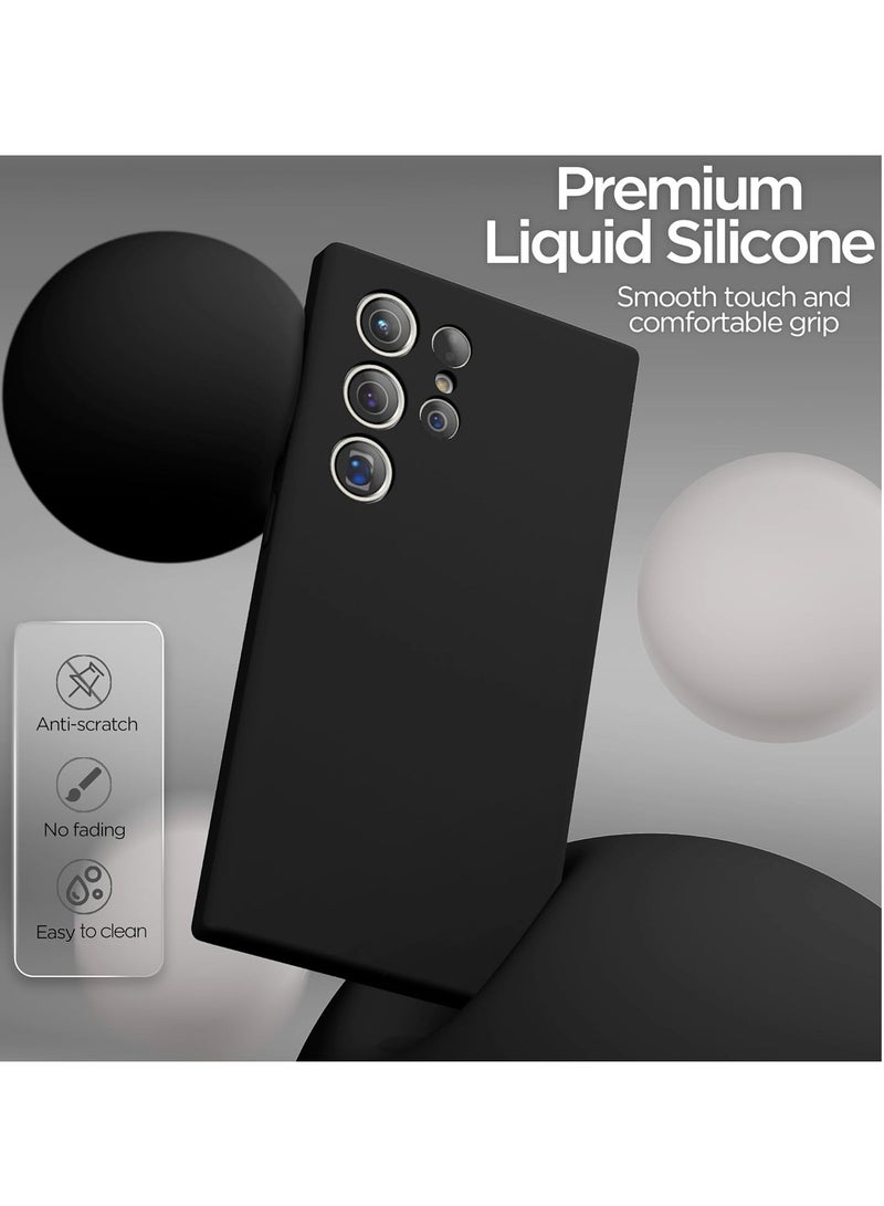 BORTONY Samsung S25 Ultra Case Liquid Silicone Case with Galaxy S25 Ultra Screen Protector Slim Fit Camera Protection Shockproof Phone Case Cover for Galaxy S25 Ultra 6.8 inch - Image 4