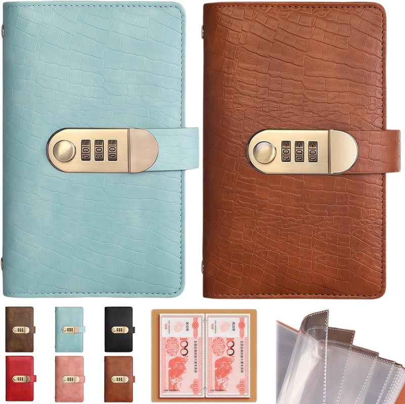 ODYSITE 2027 New 100 Transparent Pocket Currency Collectors Album， Lockable Savings Book, Money Saving Binder, for Collector Dollar Bill Cash Storage Collecting Supplies - Image 2