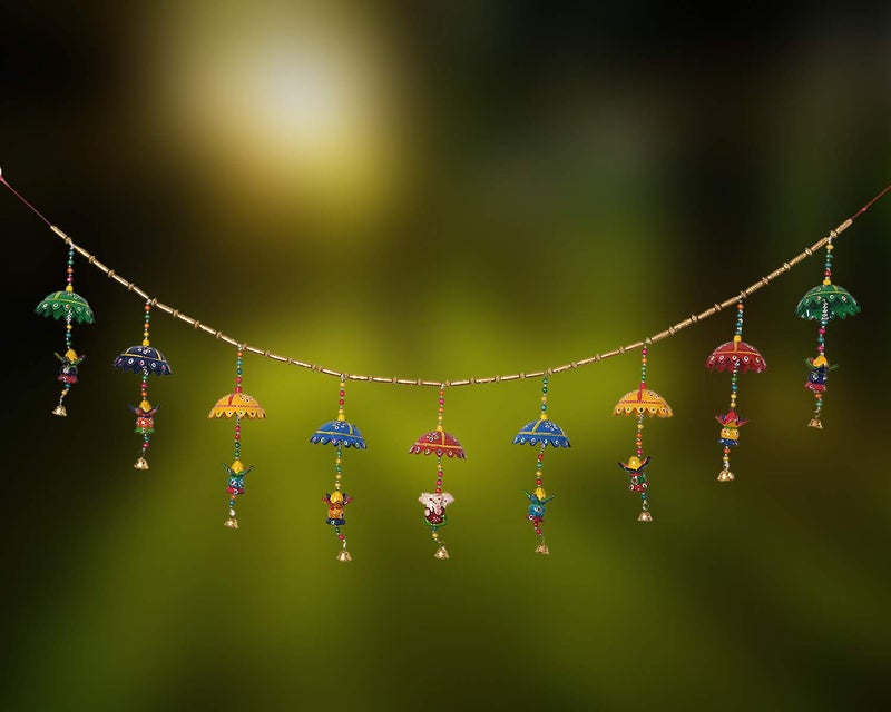 Great Art Ganesh or Kalash Door Toran 133 x 22 x 3 CMBandhanwar Toran Door Hanging - Image 2