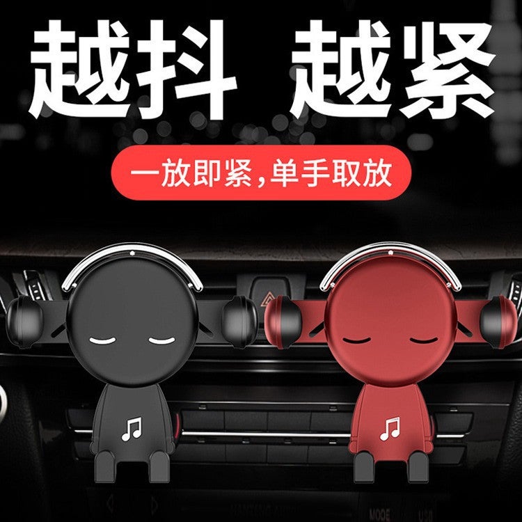 Car Mobile Phone Holder Car Navigation Support Gravity Sensing Air Outlet Fixed Universal No - Image 2