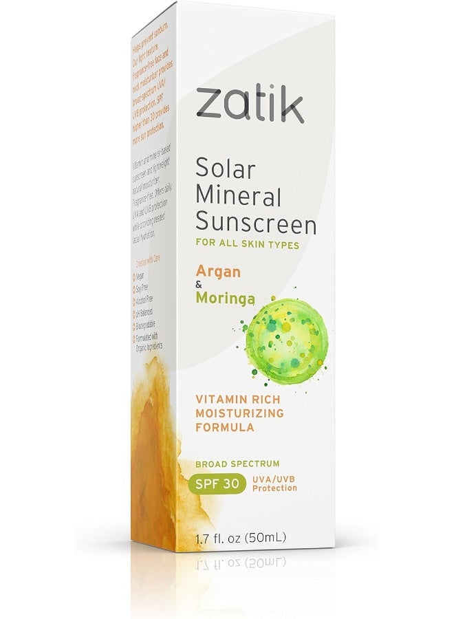 zatik Naturals - Solar Mineral Sunscreen With Argan And Moringa - Image 2