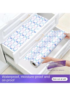 Generic PVC Cabinet Mats Refrigerator Anti Slip Mats Waterproof And Oil Proof Mats Kitchen Drawer Storage Mats Dust Proof Mats Shelf Liners For Kitchen Cabinets Non Adhesive Cabinet Liner Non Slip Contact P  - Image 2