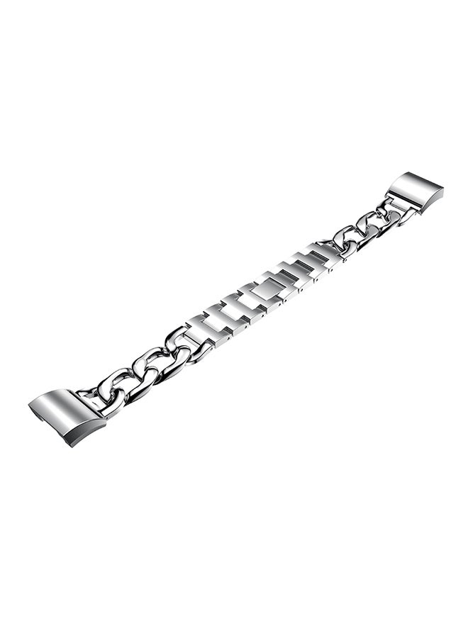 ISank Replacement Watch Bracelet For Fitbit Charge 2 Silver - Image 2