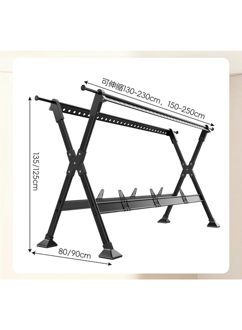 مجفف ملابس قابل للتعديل لتجفيف الملابس وغسل الملابس قابل للطي - Image 3
