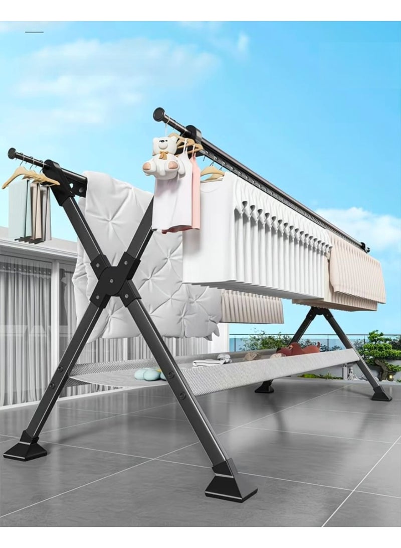 مجفف ملابس قابل للتعديل لتجفيف الملابس وغسل الملابس قابل للطي - Image 2