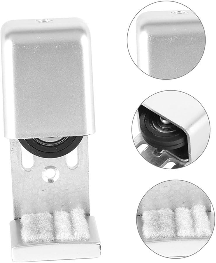 Stainless Steel Sliding Barn Door Floor Guide Rollers 2 Pack Adjustable Quiet Smooth Bearings - Image 5