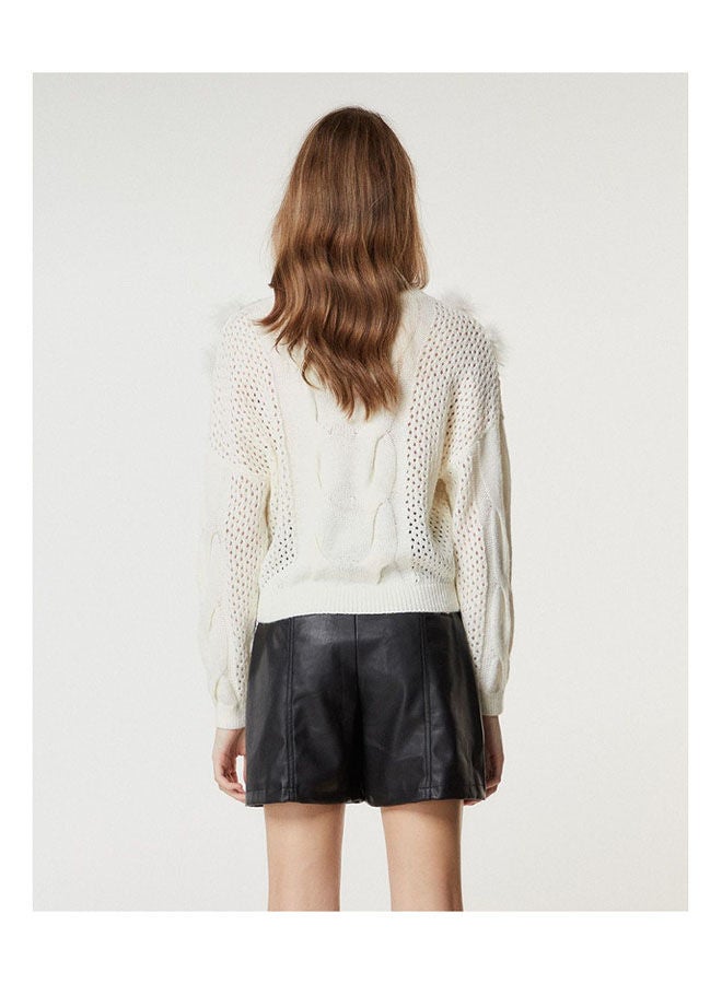 BSB SWEATER WITH FEATHERS AND CUTWORK  - Image 3