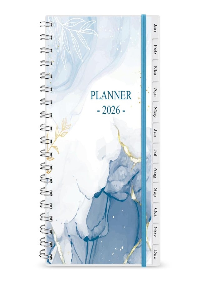 Getvow 2026 Pocket Planner/Calendar - January 2026 - December 2026, A6 Weekly & Monthly Organizer Notebook & Journal to Track Goals, Easy to Organize Your Daily Life, 3.75" x 6.75", Blue - Image 1