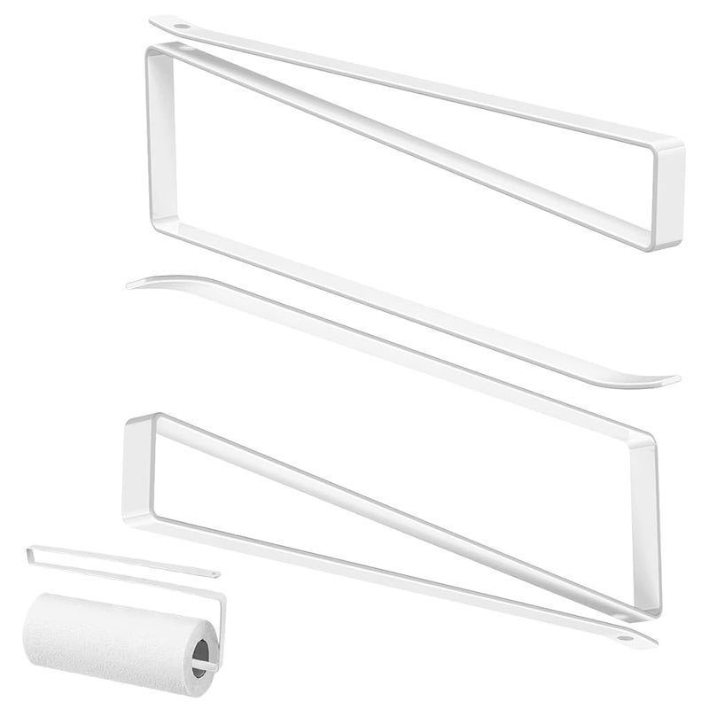 ZIBUYU® 2pcs Tissue Paper Holder, Tissue Holder, Tissue Roll Holder for Kitchen No Drilling Paper Roll Holder Over The Door Kitchen Roll Holder Toilet Paper Roll Holder Over The Cabinet - Image 1