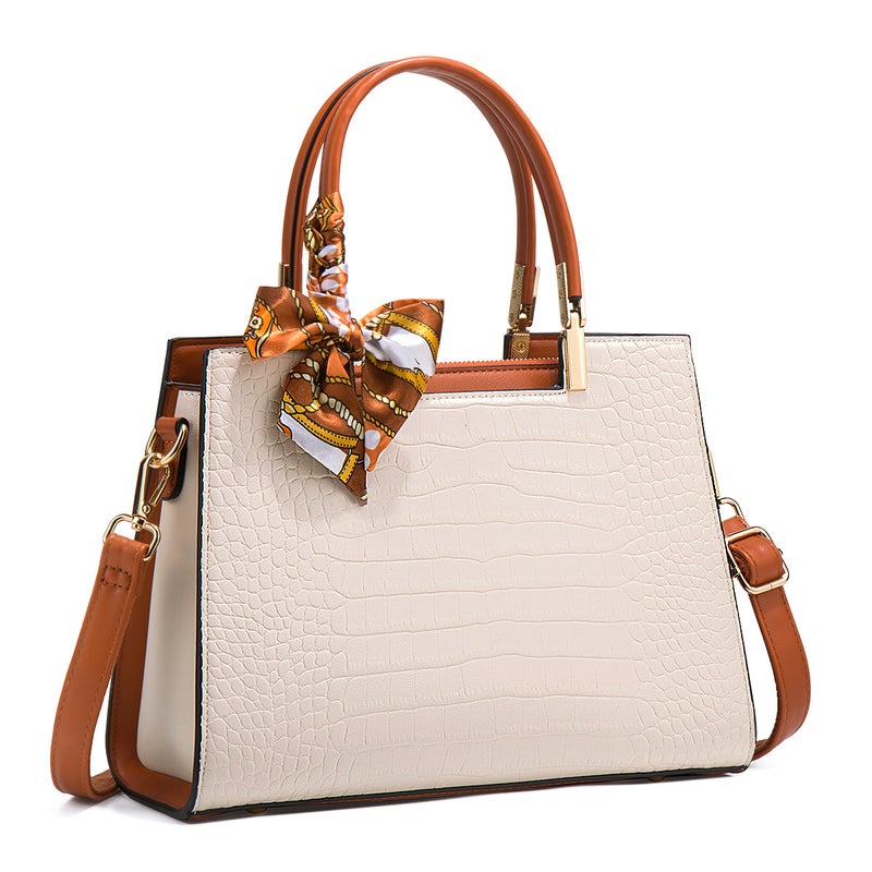 Atmospheric Middle-Aged Mother Bag Fashion Crocodile Print Portable Messenger Bag Bride Red Wedding Bag Women - Image 4