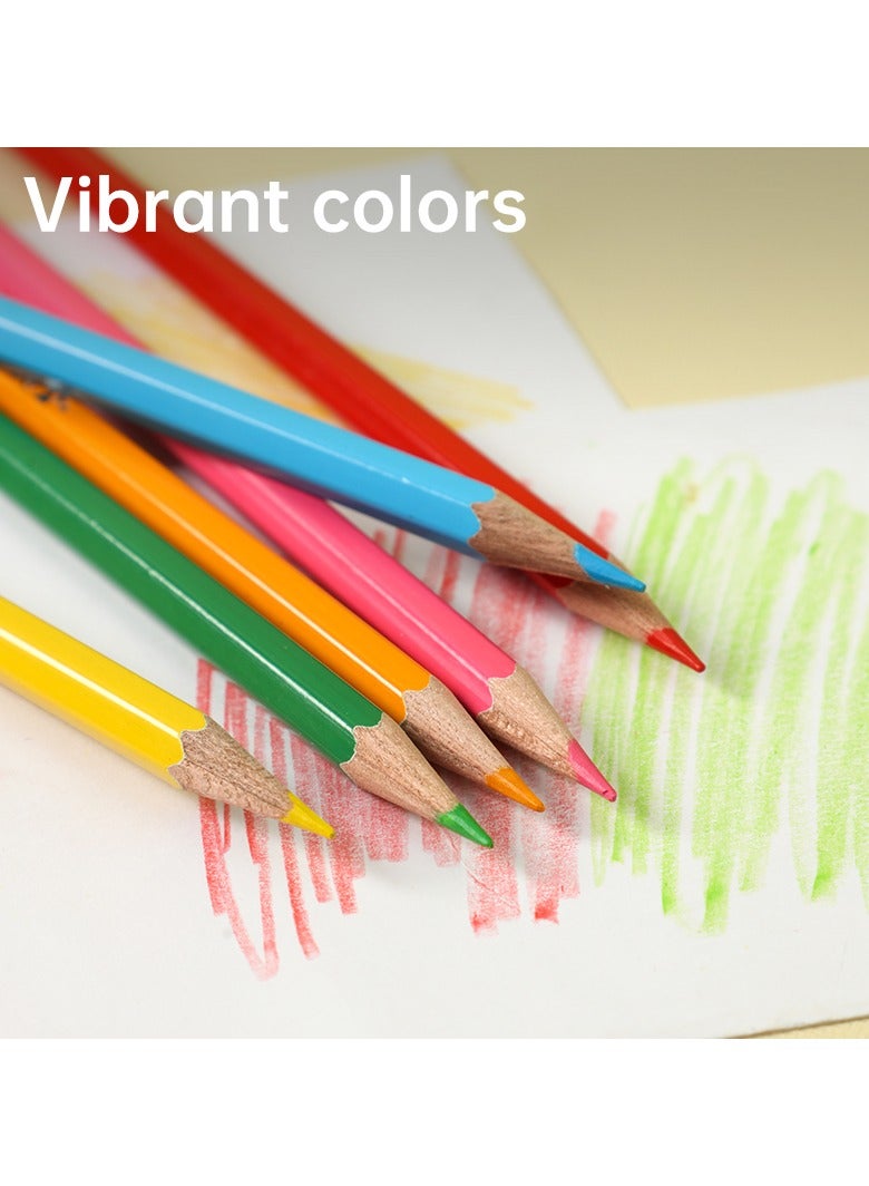 Deli EC144-24 iSelect 24-Color Colored Pencil Set with Free Sharpener – ideal for coloring, sketching, and creative art projects - Image 3