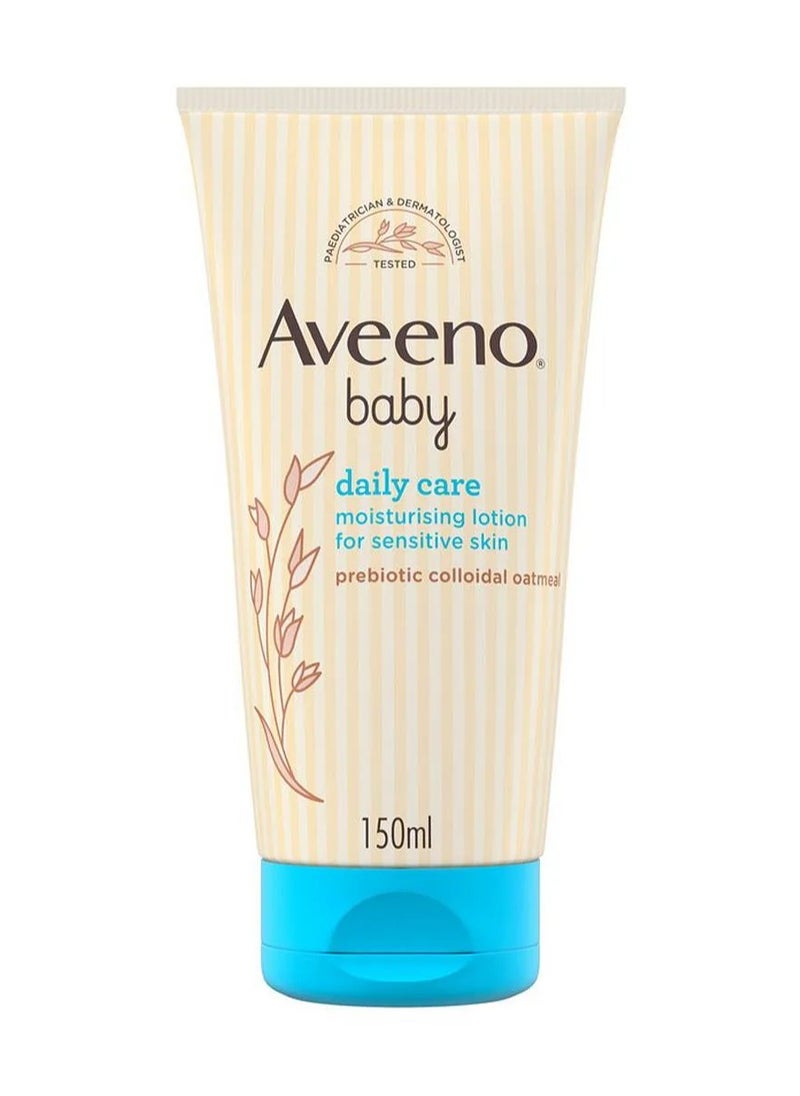 Aveeno Baby Aveeno Baby Daily Care Moisturising Lotion 150mL - 24hr Hydration, Soothes Dry & Sensitive Skin with Natural Colloidal Oatmeal 