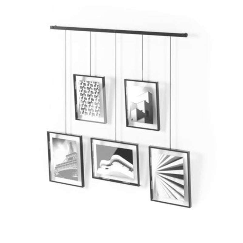 Exhibit Multi Picture Frame Photo Display, Black - Image 1