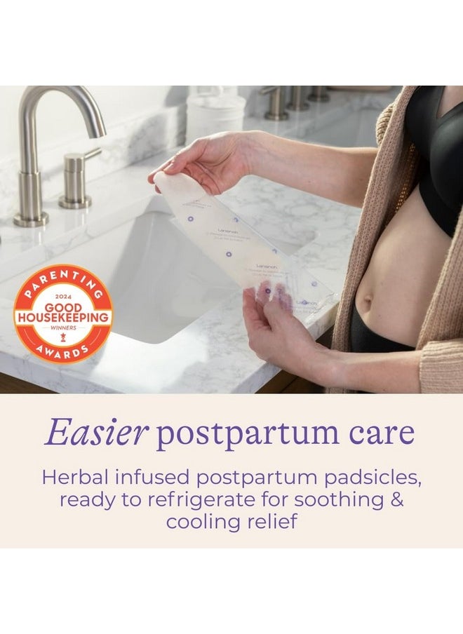 Lansinoh - Postpartum Cooling Pads, Perineal Ice Packs, 12 Count, Witch Hazel Pads For Postpartum Care, Postpartum Essentials Padsicles With Cooling And Comforting Aloe Vera - Image 1