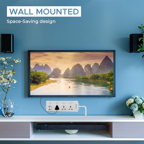 Lapcare Smart Surge Protector with Individual Switch, 250 Volts Extension Board, 3AC Socket 2500W, PD 20w & 2xUSB, 1.5M Copper Cord, Overload Protection, Safety Shutter, Durable PP Body - Image 5