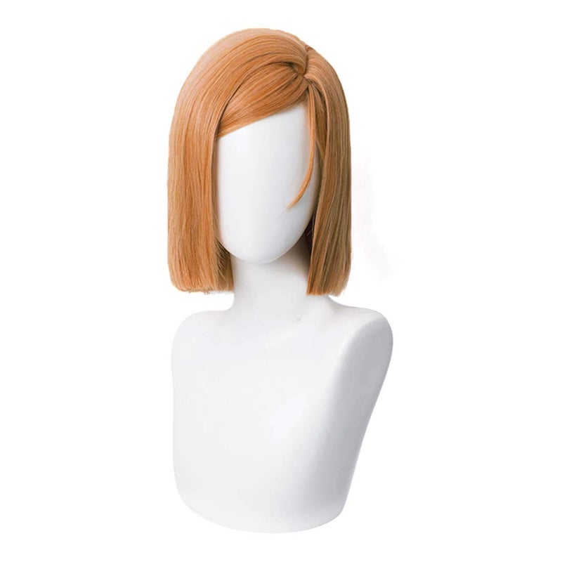Aicos Alacos Anime Short Orange Brown Cosplay Wig Bob for NobaraCosplayCosplay Events  Wig Cap 