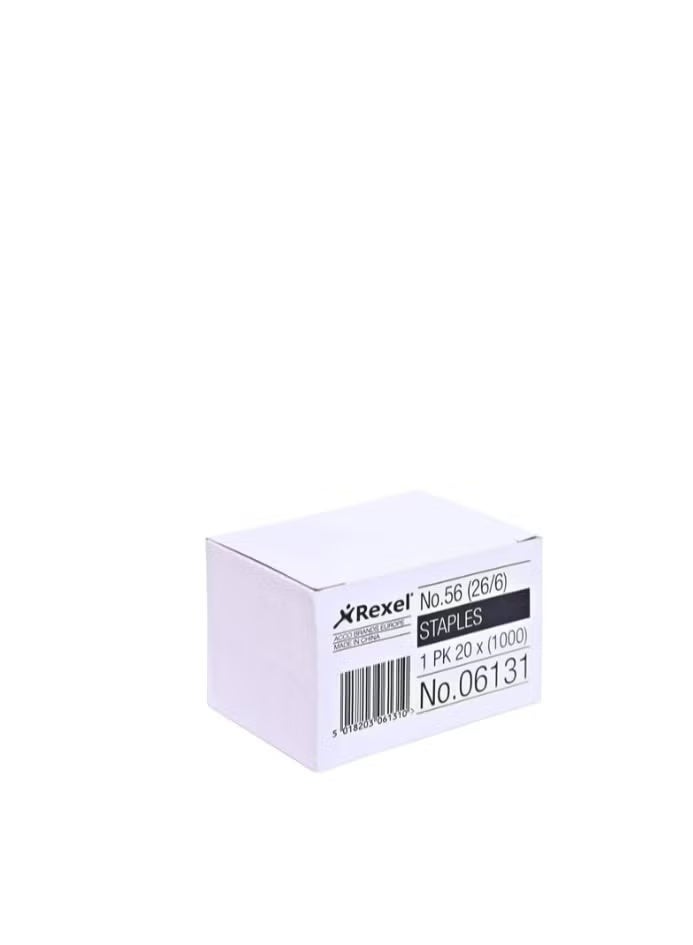 Rexel 20 Box Desktop Staplers Staples 26/6 X 1000 X 20 - Image 1