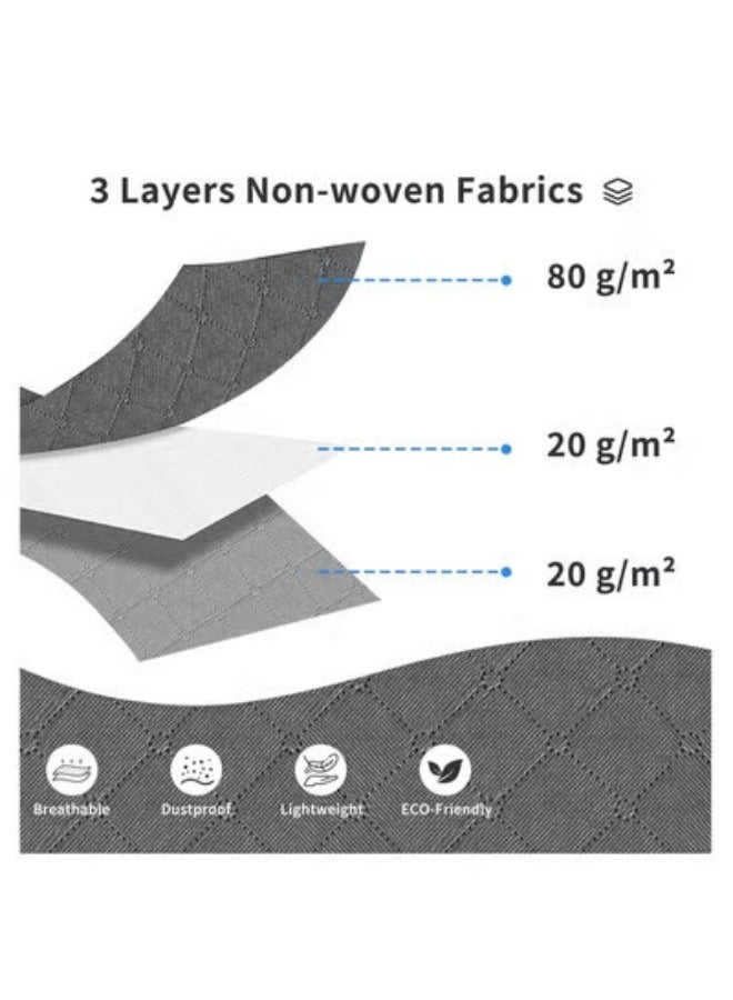DUNISO 90L Large Storage Bag, 6 Pack Foldable Blanket Storage Bins, Clothing Storage Bins, Foldable Clothes Organizer and Storage Containers with Lids and Handle - Image 4