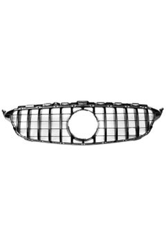 Generic Front Bumper Grille Fit For Mercedes Benz C Class C250 C300 C350 C400 2015-2018 GT R Style Gloss  - Image 2