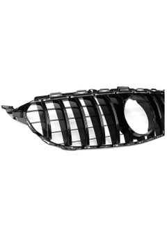 Generic Front Bumper Grille Fit For Mercedes Benz C Class C250 C300 C350 C400 2015-2018 GT R Style Gloss  - Image 4
