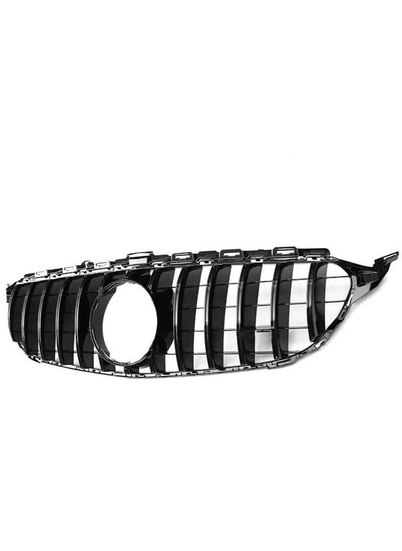 Generic - Front Bumper Grille Fit For Mercedes Benz C Class C250 C300 C350 C400 2015-2018 GT R Style Gloss - Image 1