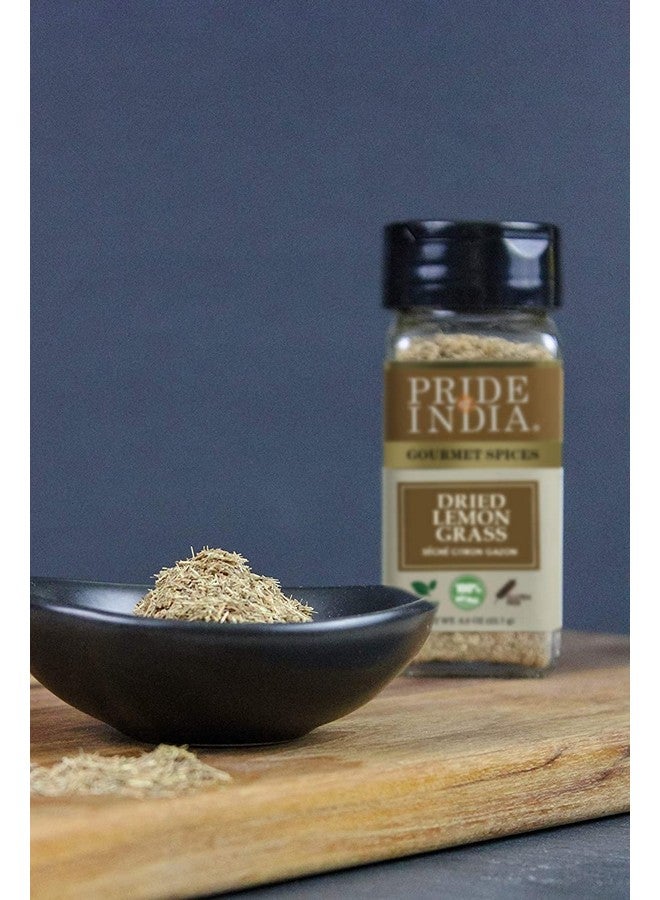 Pride Of India Pride of India - Lemongrass Fine Cut & Sifted - Ideal for Cooking & Drinks - Perfect seasoning for Soups/Salads/Marinades - Gourmet Condiment/Pure & Fresh - Easy to Use -0.8 Small Dual Sifter Bottle  - Image 5