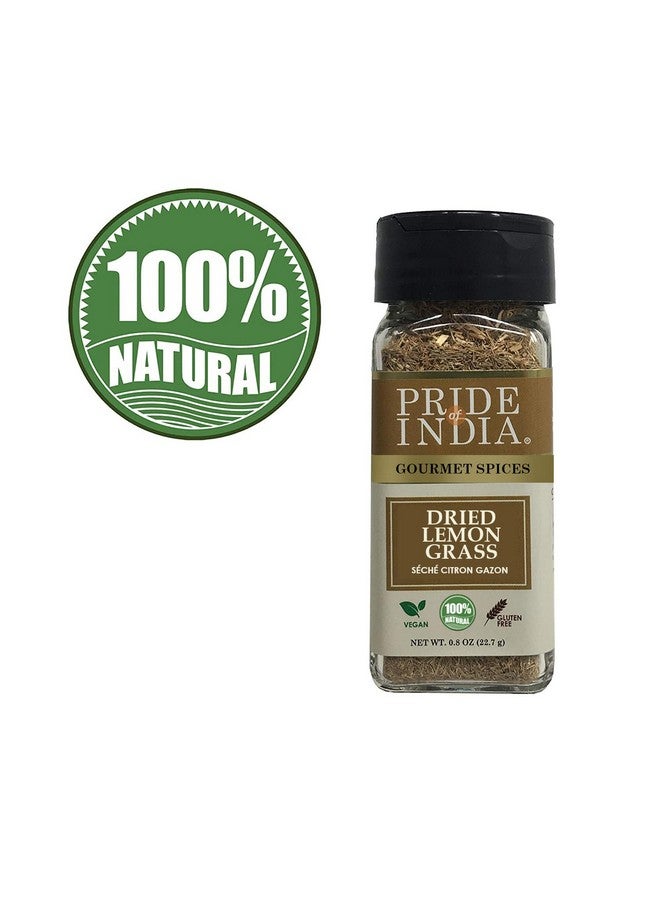 Pride Of India Pride of India - Lemongrass Fine Cut & Sifted - Ideal for Cooking & Drinks - Perfect seasoning for Soups/Salads/Marinades - Gourmet Condiment/Pure & Fresh - Easy to Use -0.8 Small Dual Sifter Bottle  - Image 2