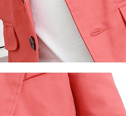 ELUCKFACE Boys Fashion Blazers Casual Jackets Coat Orange 9-10Years - Image 5
