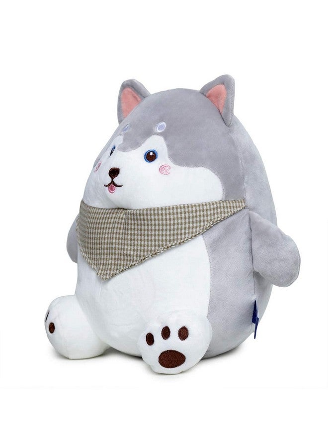 Webby Soft Animal Plush Dog Toy, Gray 30cm - Image 2