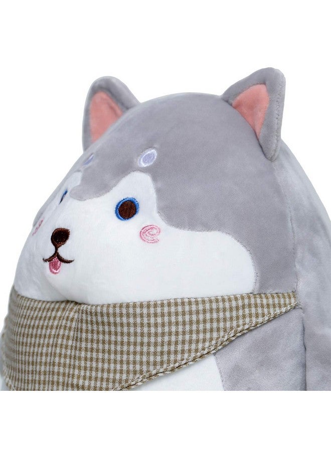 Webby Soft Animal Plush Dog Toy, Gray 30cm - Image 5
