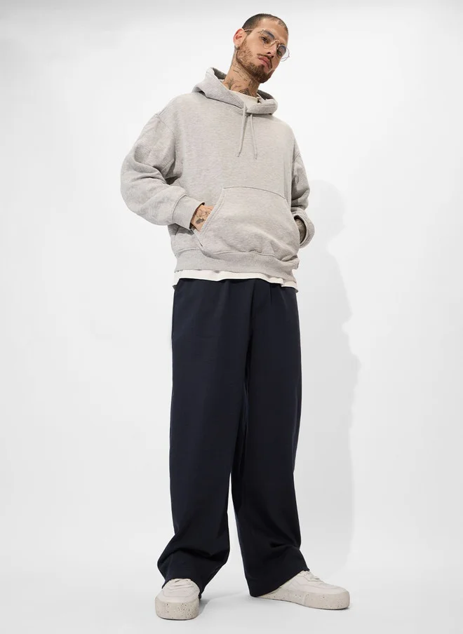 The Souled Store  The Souled Store Men Korean Solid Navy Blue Joggers  | Best Price UAE
