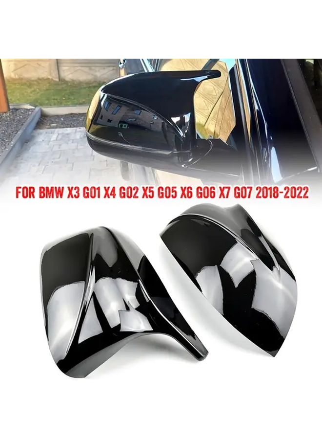 Carbon Pattern Side Mirror Covers for BMW X3 X4 X5 X6 X7 2018-2022 - Image 3
