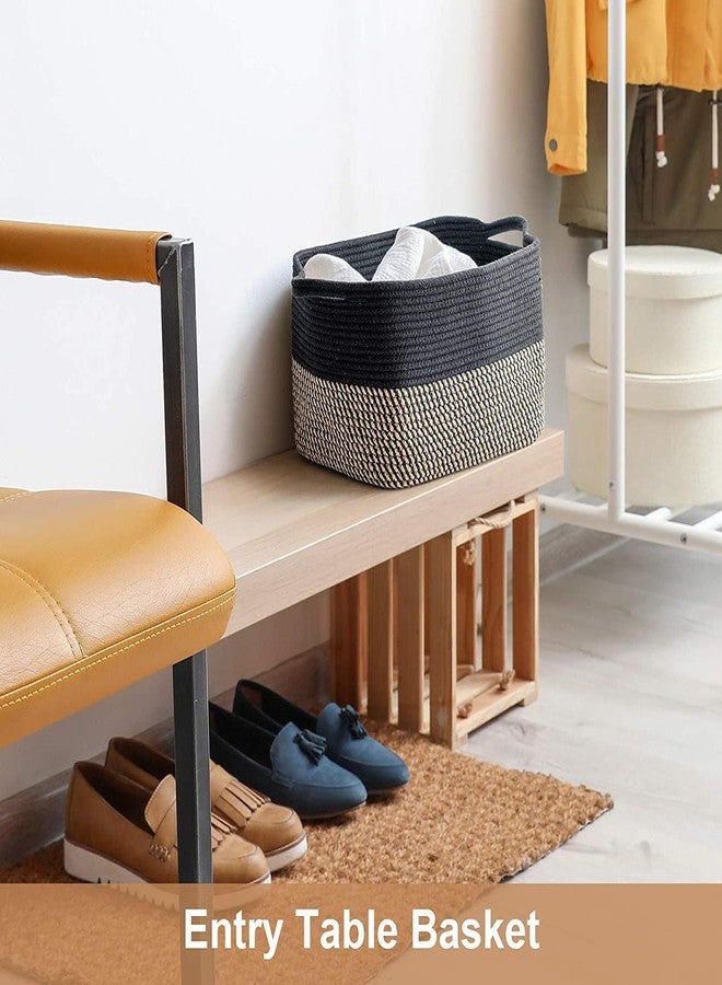 ALBY ☆LBY® jute Cotton Storage Gift Basket, Rectangle case for Closet, Packing, Wedding Packaging Organizer Box Jute Basket Handwoven Eco-Friendly Foldable Storage Basket Bins Organizer (Large, brown) - Image 4