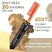 NICEMOVIC Ceramic Heating Hair Straightener Comb - Hot Pressing Brush for Natural Black Hair, Beard Wigs, and Curling (Gold) - Image 3