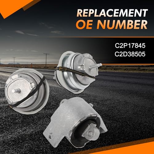 COPACHI 3pcs Engine Mounts C2P17845 C2D38505 Compatible with Jaguar XF XJ 2009 2010 2011 2012 2013 After-Market Parts 2 Years Warranty - Image 3