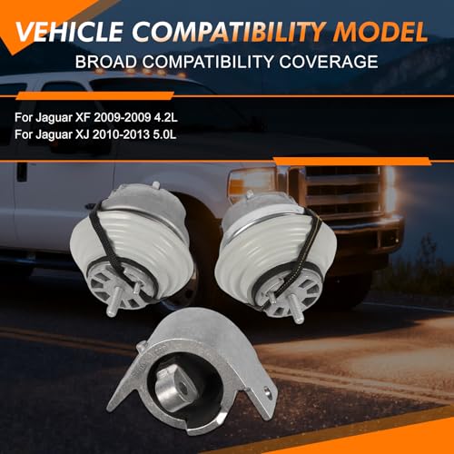 COPACHI 3pcs Engine Mounts C2P17845 C2D38505 Compatible with Jaguar XF XJ 2009 2010 2011 2012 2013 After-Market Parts 2 Years Warranty - Image 2