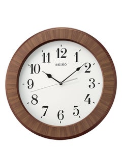Seiko Seiko White/Brown Analog wall clock 39.5 x 5.4 cm 