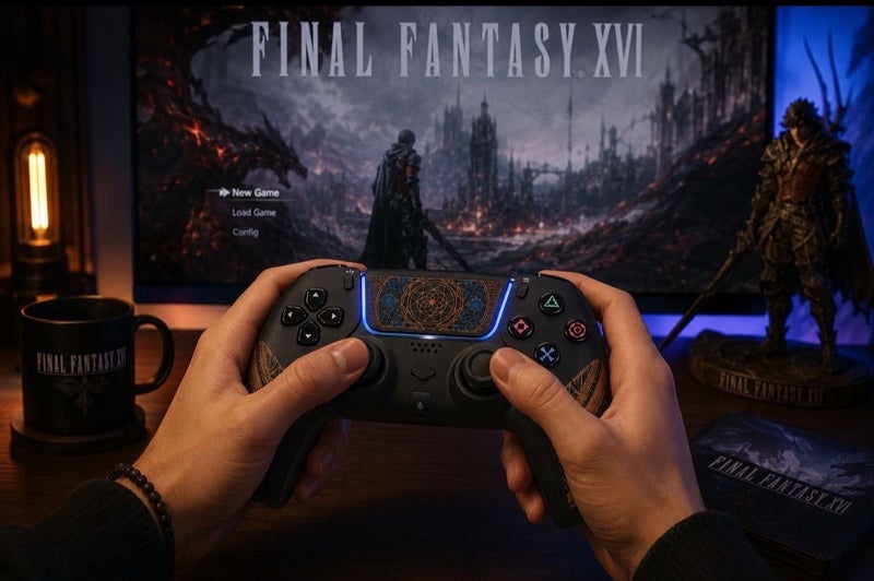 KAYAN TEAM5 FAB PS5 Wireless Controller Final Fantasy Inspired Limited Edition for PlayStation 5 – Haptic Feedback, Adaptive Triggers & Precision Control - Image 4
