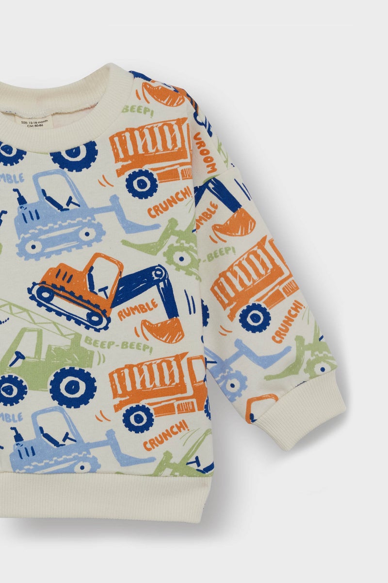 ديفاكتو سويت شيرت اولادي قصة عادية ببطانة ناعمة - Image 3