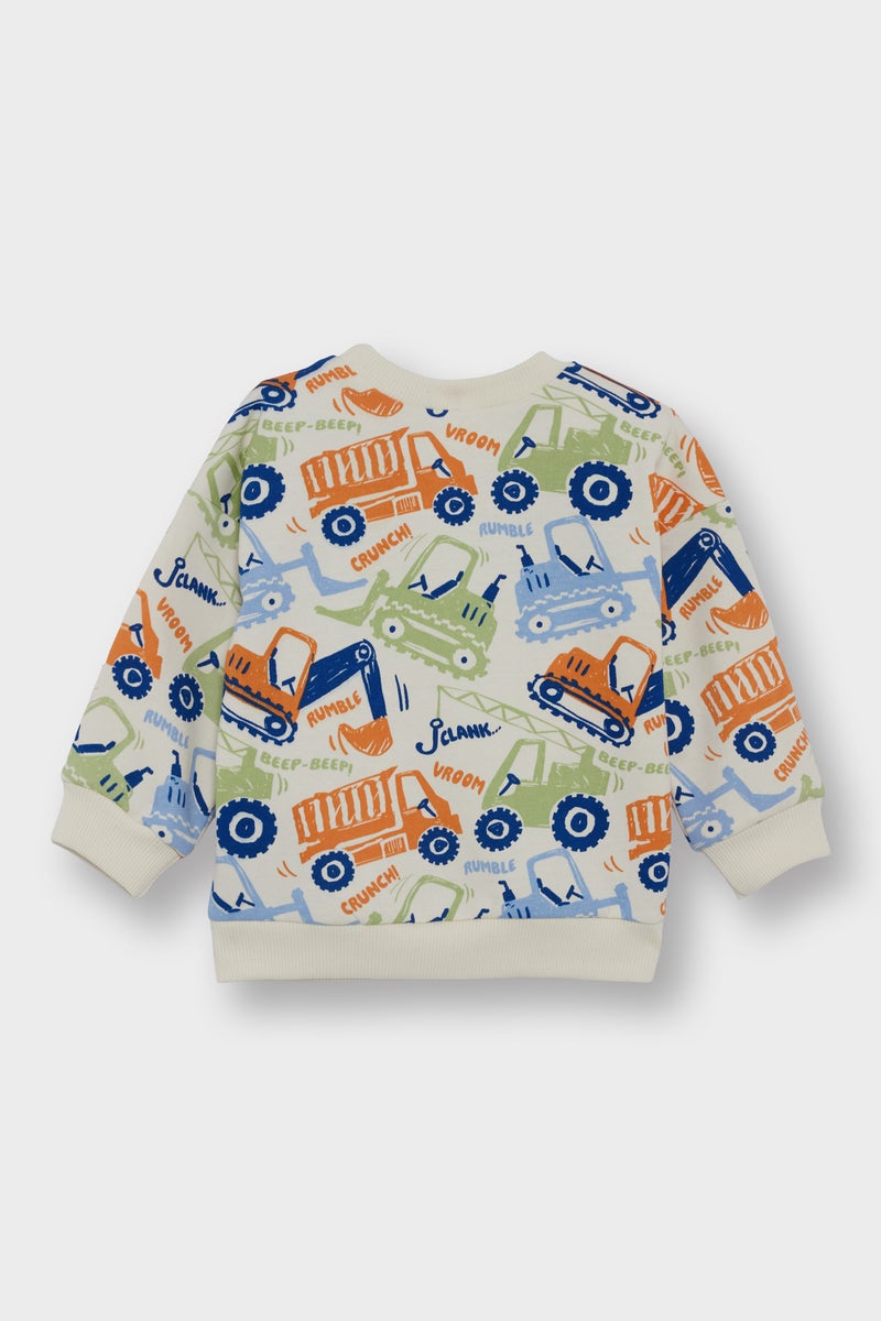 ديفاكتو سويت شيرت اولادي قصة عادية ببطانة ناعمة - Image 4