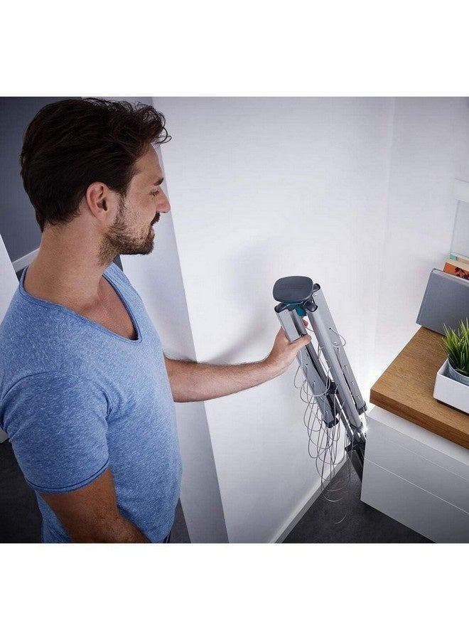 ليفهيت لينوبوب -أب منشر غسيل دوّار قائم بحجم مدمج، فضي وتركواز، 14 متر 82500 - Image 5