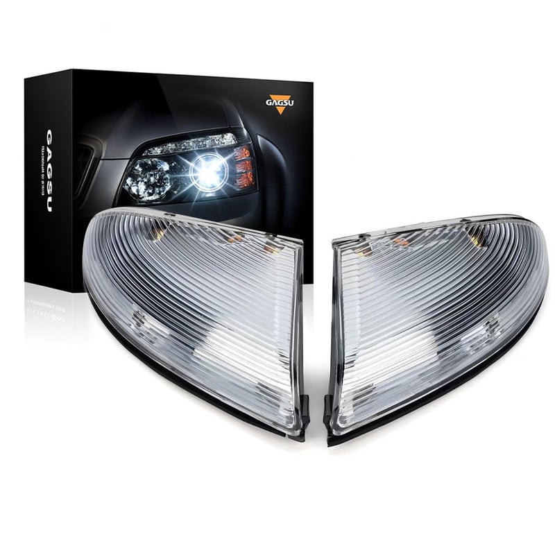 Gagsu Mirror Turn Signal Light Front Left Drive Side & Right Passenger Side Compatible with Dodge Ram 1500 2009-2018, Ram 2500 2010-2018, Mirror Turn Signal Light Lamp Housing 68064948AA 68064949AA - Image 2