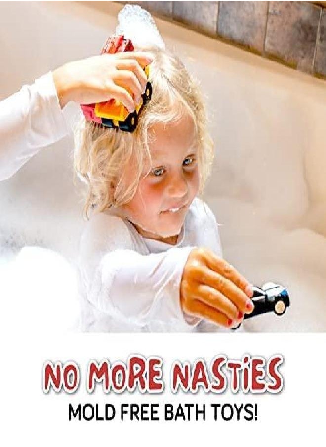 SplashEZ No Hole Bath Toys for Babies and Toddlers, Car Mold Free Bath Toys, Non Squirting Bath Toys no Mold for Tub, Beach, Pool, BPA-Free, Safe, Fun Infant Baby Bath Toys No Holes 0 1-3 6 12 18 Month  - Image 2