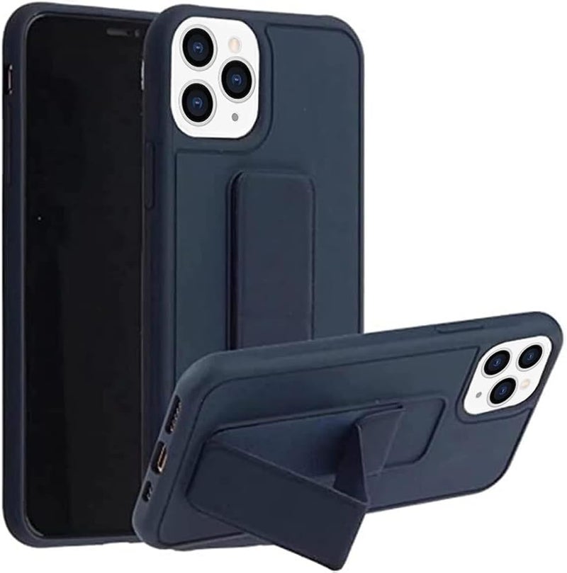 RIKCAT All-round unified build Case for iPhone 15 Pro Max, Back Stand Case with Magnetic Holder, Magnetic Hand Grip Anti-fall Anti Scratch Shockproof Cover Case for iPhone 15 Pro Max (15 Pro Max, Navy Blue) General standard compliant quality - Image 1