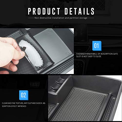 MARCHFA صينية تنظيم كونسول مركز MARCHFA متوافقة مع شيفروليه إكوينوكس 2018 2019 2020 2021 2022 2023 2024 - Image 3