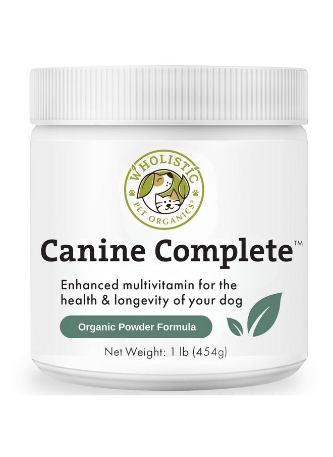 Wholistic Pet Organics Wholistic Pet Organics Canine Complete Multivitamin for Dogs - 1 Lb - Nutrient-Rich Dog Food Supplements & Vitamins - Dog Supplement Powder for Immune System, Skin, Coat & Overall Health  - Image 1