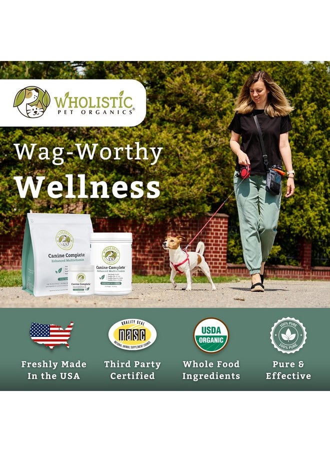 Wholistic Pet Organics Wholistic Pet Organics Canine Complete Multivitamin for Dogs - 1 Lb - Nutrient-Rich Dog Food Supplements & Vitamins - Dog Supplement Powder for Immune System, Skin, Coat & Overall Health  - Image 3