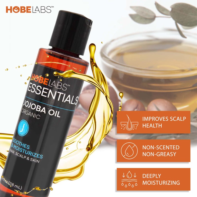 Hobe Labs 100% Pure Jojoba Oil - 4 oz - Moisturizing Body Oil - Image 5